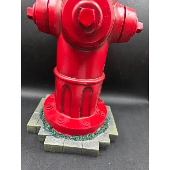Dog Fire Hydrant Garden Statue 14" redfire hydrant for firefighter dogs open box - Picture 6 of 10